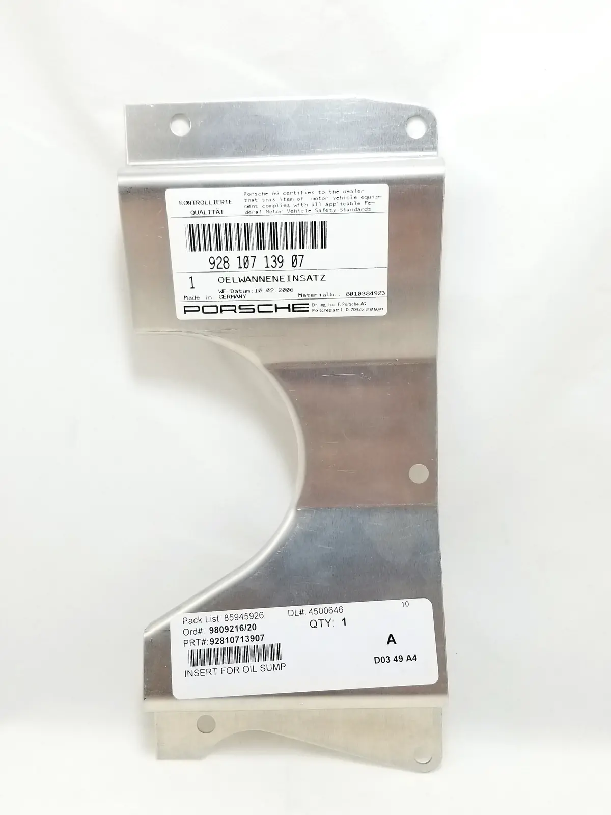 928 107 139 07 - Gts Oil Baffle 1