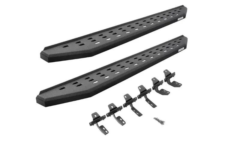 Go Rhino 69404280T Chevy Silverado 2500Hd/3500Hd 2015-2019 Rb20 Running Boards With Mounting Brackets Kit 1