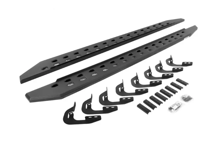 Go Rhino 69404787Spc Chevy Silverado 2500Hd/3500Hd 2015-2019 Rb20 Slim Line Running Boards With Mounting Brackets Kit 1
