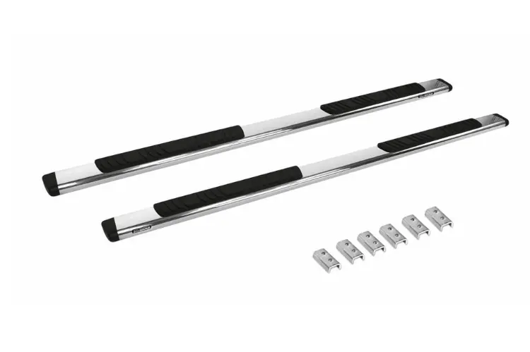 Go Rhino 685404687Ps Gmc Sierra 2500Hd/3500Hd 2015-2019 5" Oe Xtreme Low Profile Side Steps - 87" Step Bars With Mounting Brackets 1