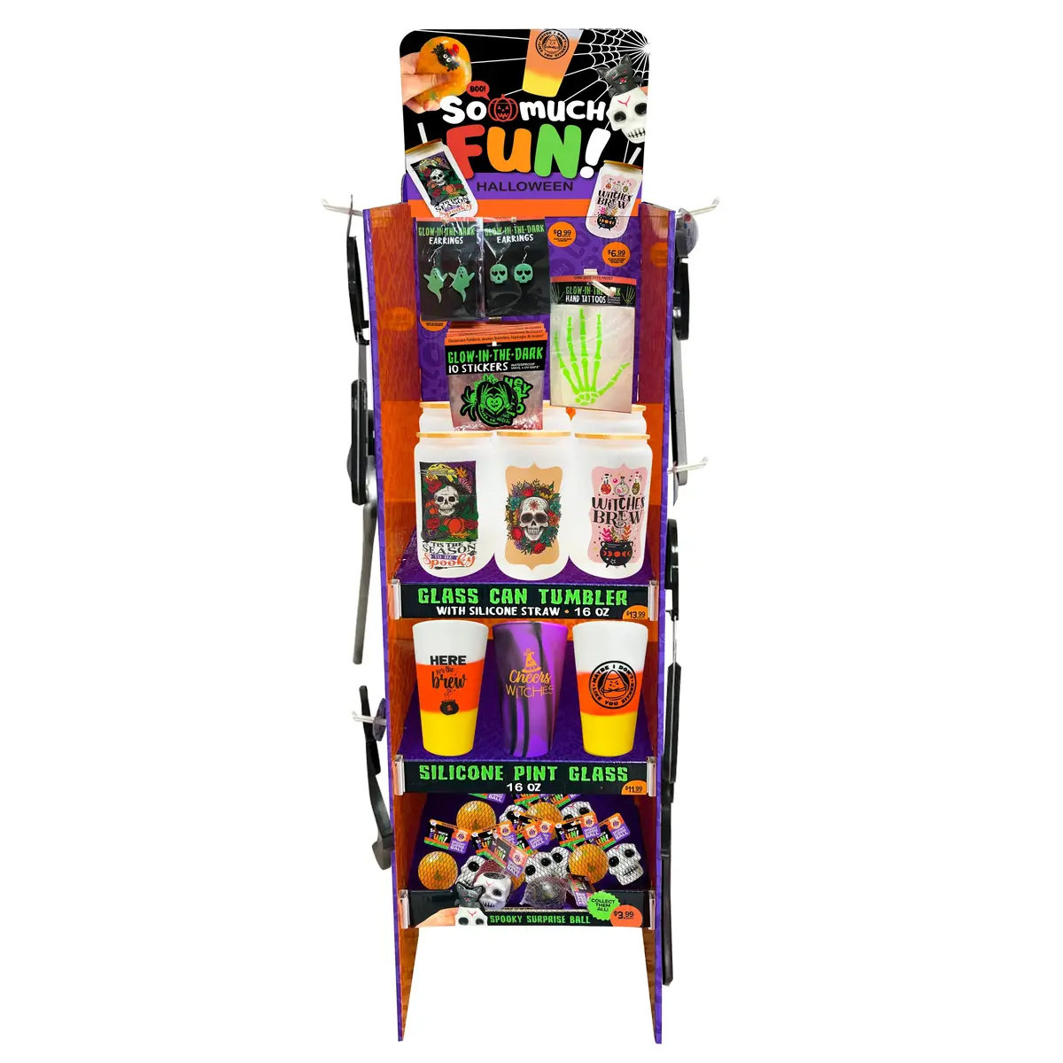 Halloween Assortment Floor Display - 74 Pieces Per Retail Ready Display Kit 88471 1