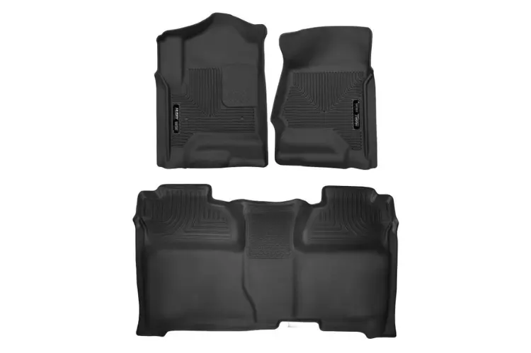 Husky Liners 53908 Chevy Silverado 2500Hd/3500Hd 2014-2019 X-Act Contour Floor Mats Set Crew Cab Black (Also Fits Silverado 1500) 1