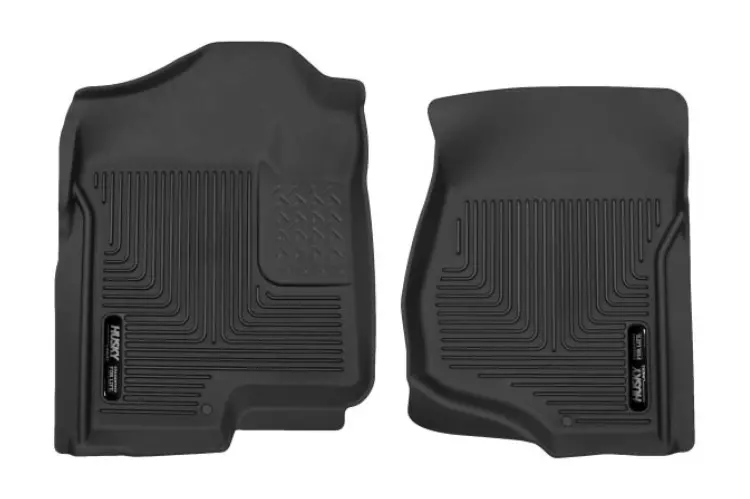 Husky Liners 53101 Chevy Silverado 2500Hd/3500Hd 2007-2014 X-Act Contour Floor Mats Front Extended//Crew Cab Black (Also Fits Silverado 1500) 1