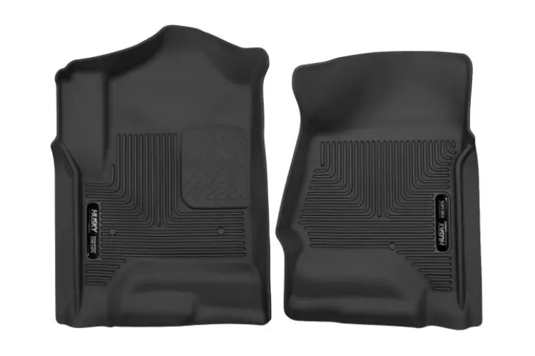 Husky Liners 53111 Chevy Silverado 2500Hd/3500Hd 2014-2019 X-Act Contour Floor Mats Front Double//Crew Cab Black (Also Fits Silverado 1500) 1