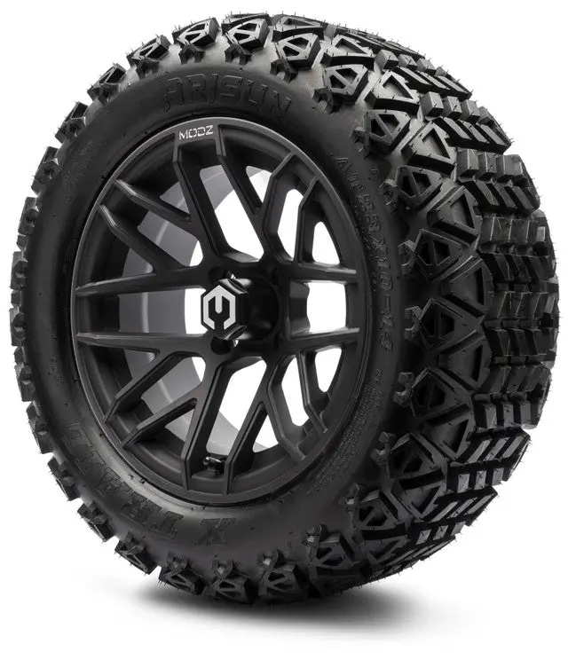 Modz® 14" Matrix Matte Black Wheels & Off-Road Tires Combo 2