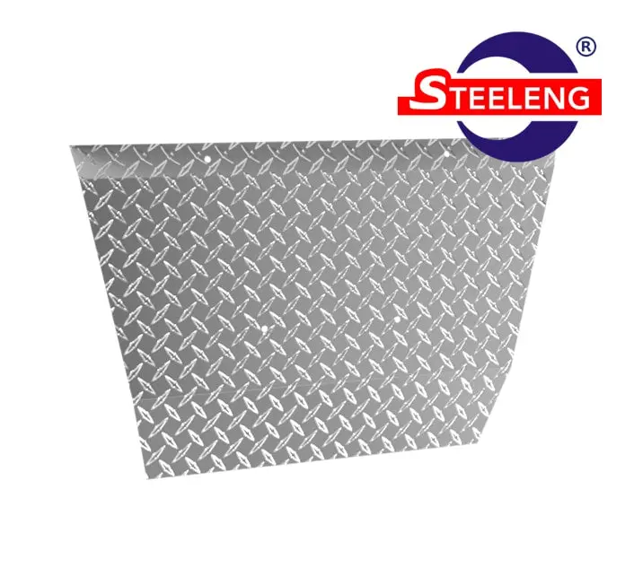 Fstx01 – Sgc Front Shock Cover (Bumper) Aluminum Diamond Plate For Ezgo Txt 1