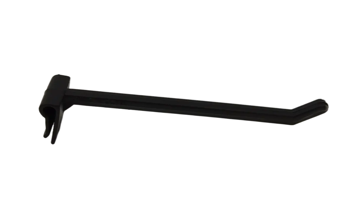 Merchandising Fixture - Long Black Plastic - 16 Pegs Per Pack 994190 1