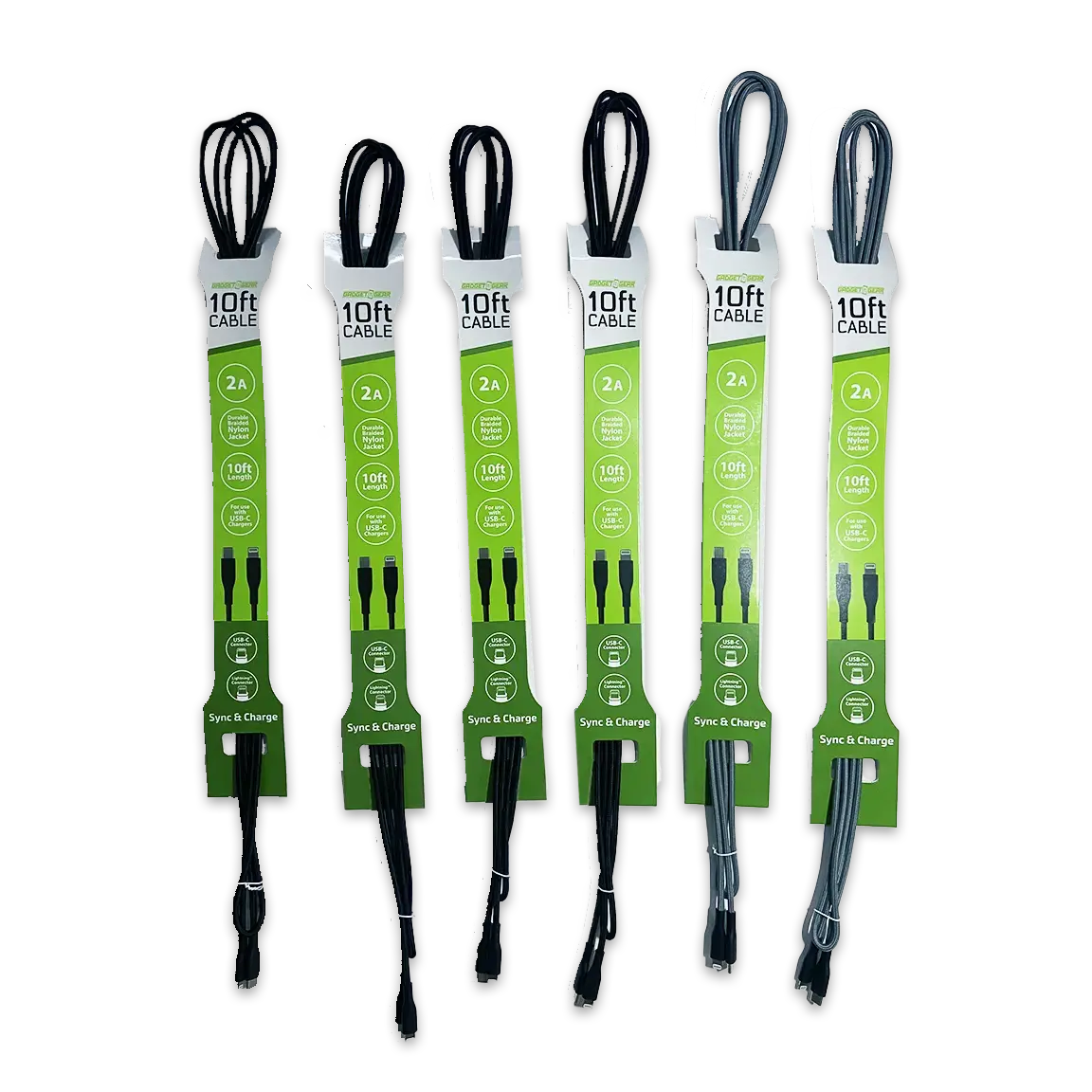 Charging Cable Usb-C To Lightning 10Ft 2 Amp - 6 Pieces Per Pack 24653 1