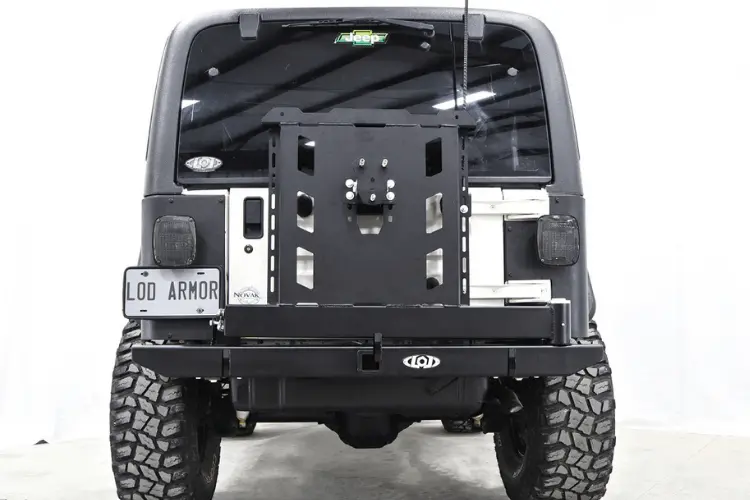 Lod Offroad Destroyer Expedition Rear Bumper Jeep Wrangler Lj 1987-2006 With Tire Carrier Jbc9621 1