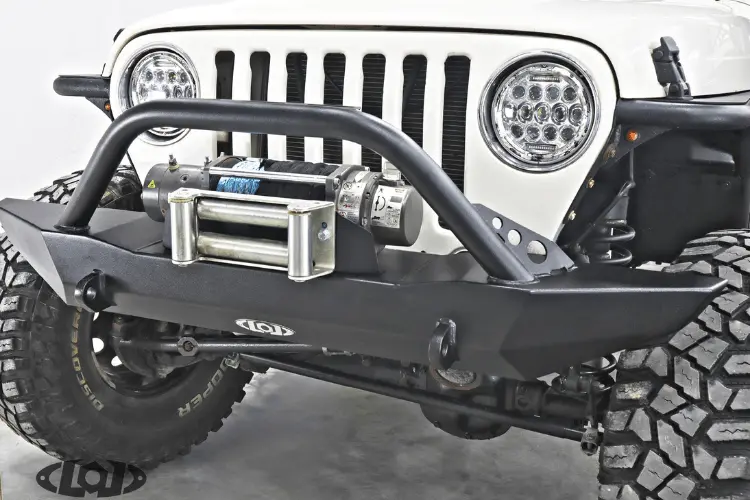 Lod Offroad Destroyer Front Bumper Jeep Wrangler Yj & Tj 1987-2006 Full-Width With Bull Bar Guard Jfb9675 2