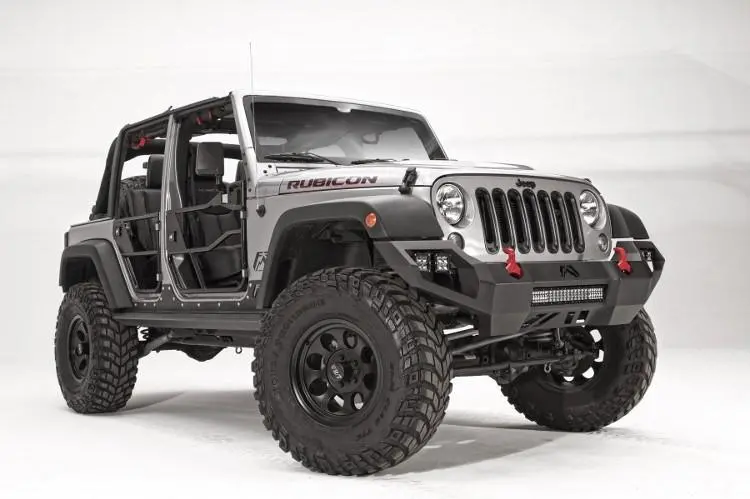 Fab Fours Jk07-D1851-1 Jeep Wrangler Jk 2007-2018 Vengeance Front Bumper No Guard 2
