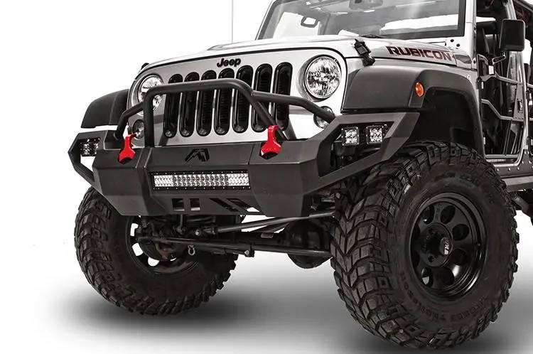 Fab Fours Jk07-D1852-1 Jeep Wrangler Jk 2007-2018 Vengeance Front Bumper With Pre-Runner Guard 1
