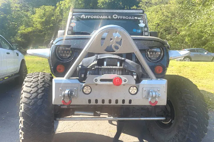 Affordable Offroad Jkstingwinch Jeep Wrangler Jk 2007-2018 Front Bumper Stinger 1