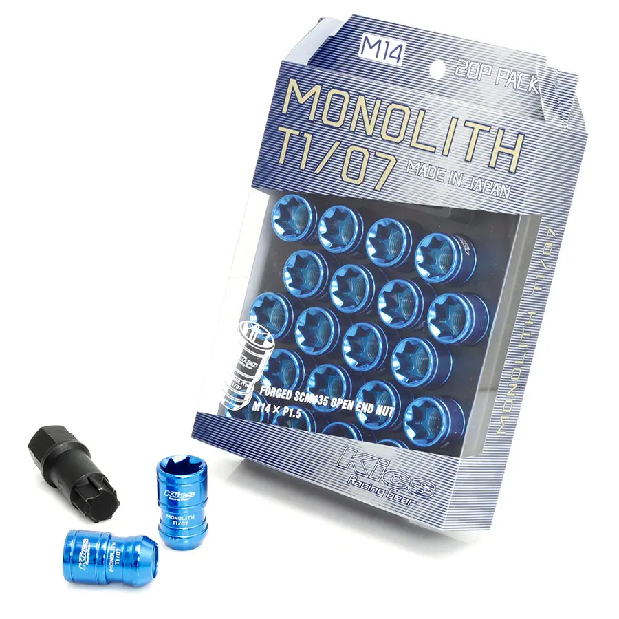 Project Kics Monolith Ti/06 Lug Nuts - Blue 1