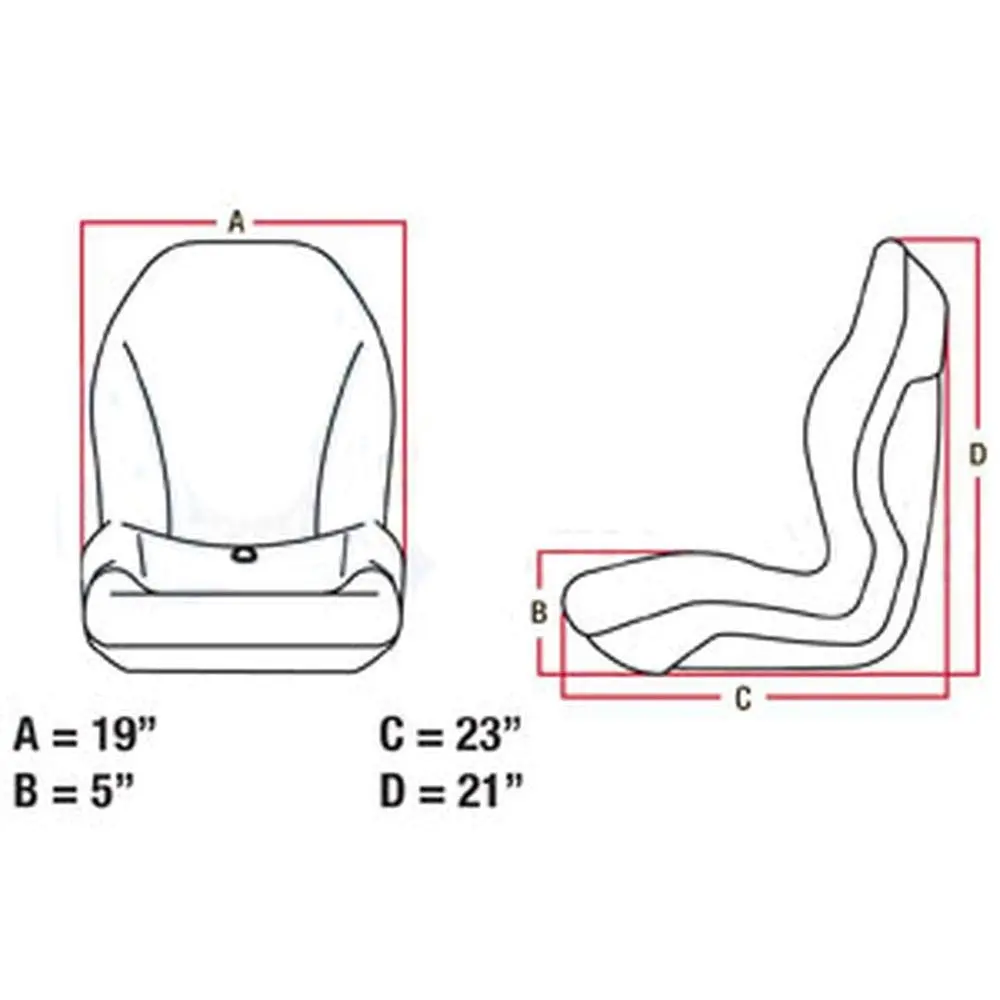 Skid Loader Compact Lawn Mower Garden Tractor Seat W/ Arm Rests 2
