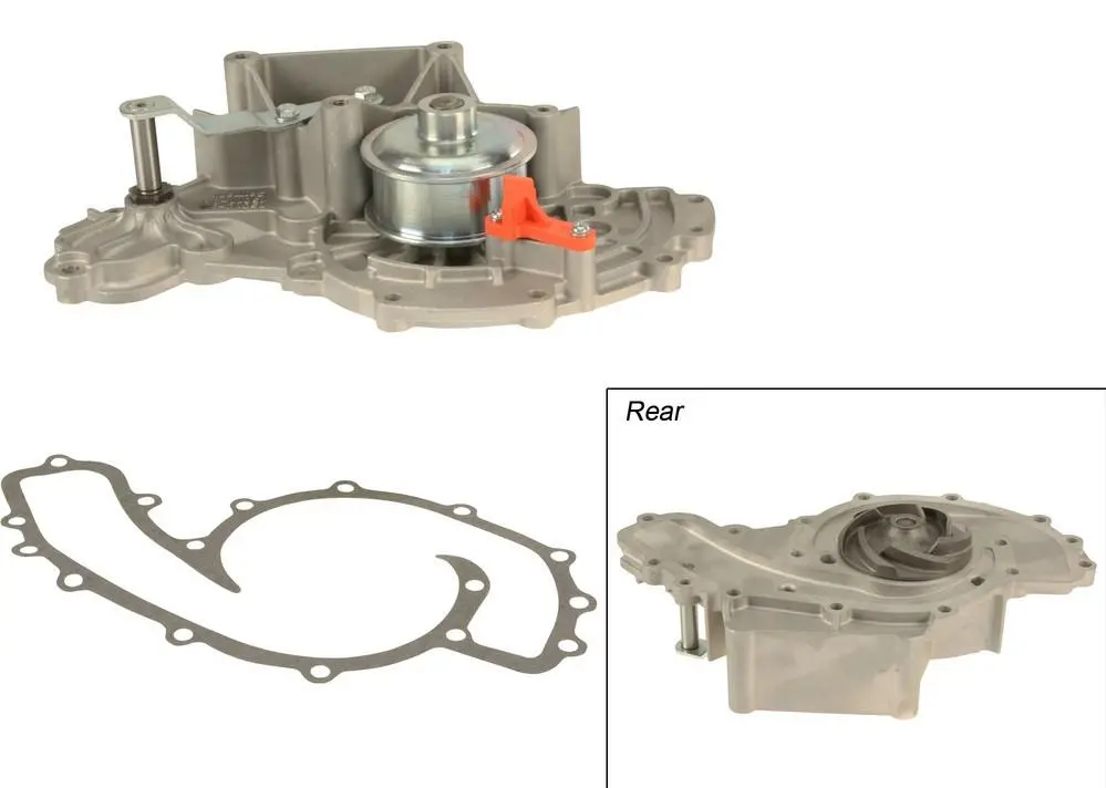 928 106 015 20L - Water Pump 87-95 - Laso New - W/Gasket/Bolts - Metal Impeller 1