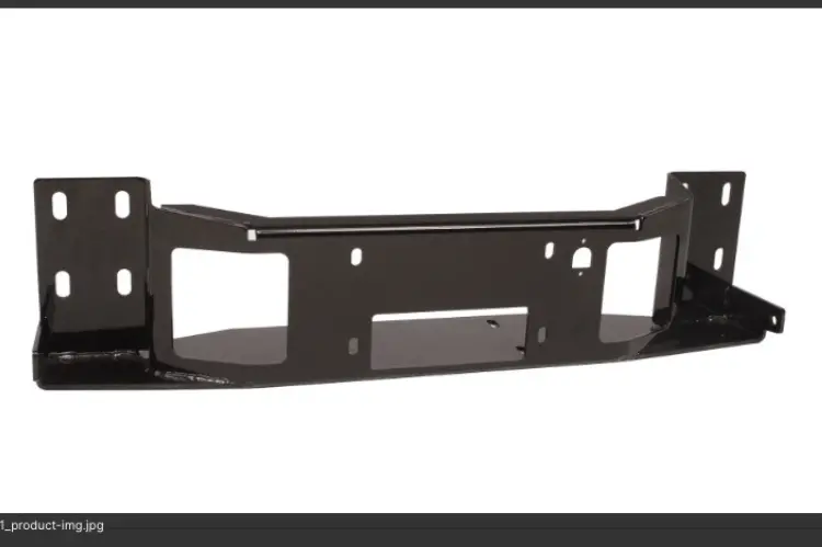 Fab Fours M1650-1 Black Steel Front Bumpers Ranch Winch Tray 3/4 And 1 Ton Models (Up To 16,500 Lbs. Winch) 1