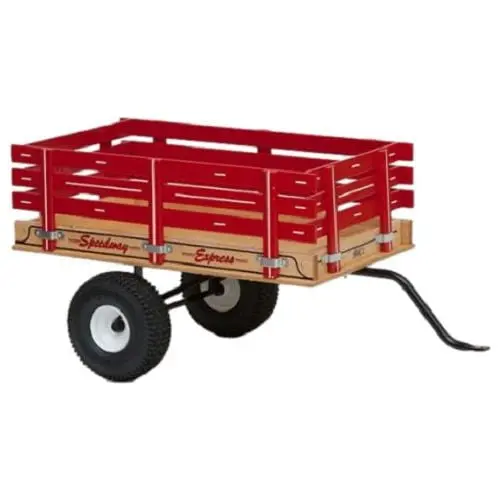 (Green) Mc2 Speedway Heavy Duty Cart Kids Tricycle Wagon 2