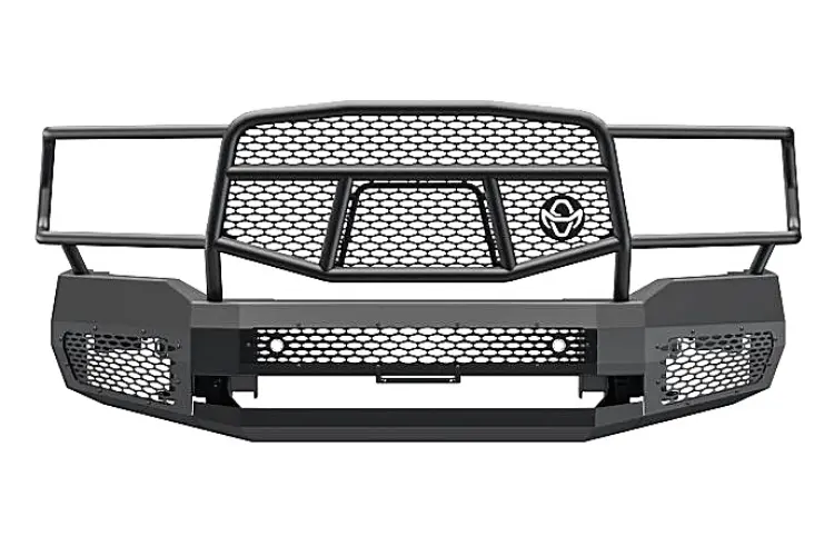 Ranch Hand Mfd191bm1 2019-2024 Dodge Ram 2500/3500 Midnight Series Front Bumper With Grille Guard 1