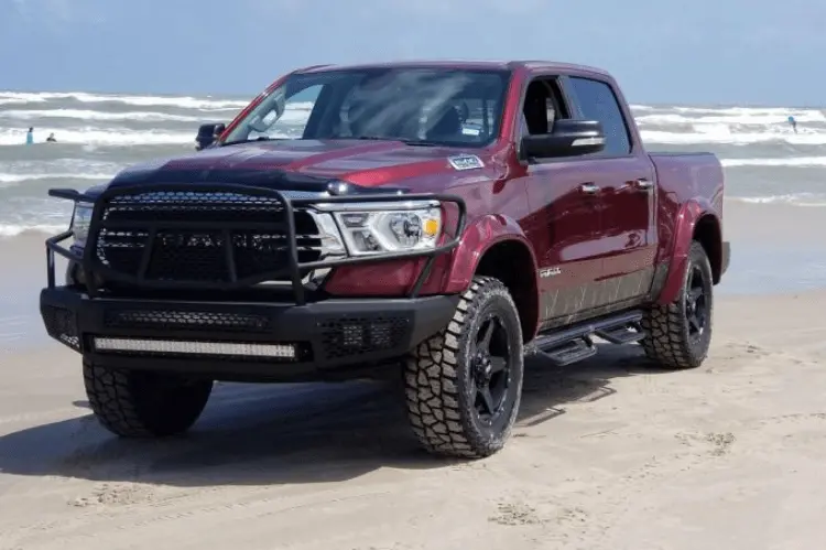 Ranch Hand Mfd19hbm1 2019-2024 Dodge Ram 1500 Midnight Series Front Bumper With Grille Guard 1
