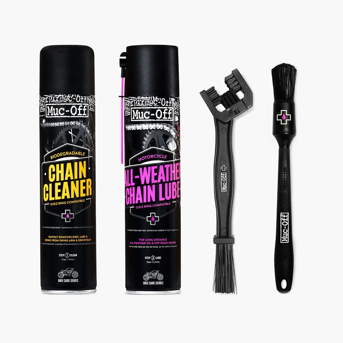 Motorcycle Chain Cleaning & Lube Kit 1
