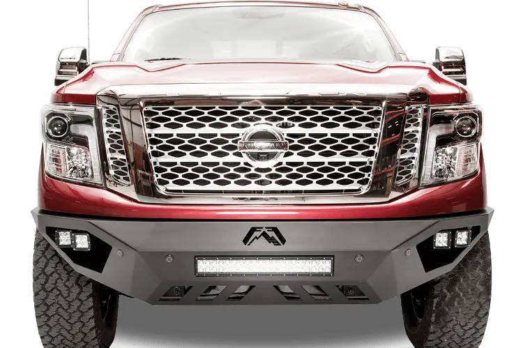 Fab Fours Nt16-D3751-1 Nissan Titan Xd 2016-2024 Vengeance Front Bumper Sensor No Guard 2