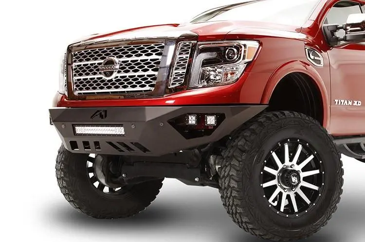 Fab Fours Nt16-D3751-1 Nissan Titan Xd 2016-2024 Vengeance Front Bumper Sensor No Guard 1