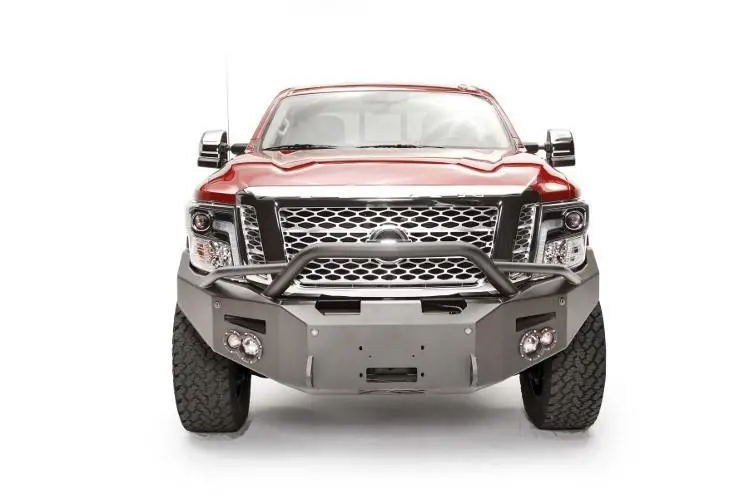 Fab Fours Nt16-F3752-1 Nissan Titan Xd 2016-2024 Premium Front Bumper With Pre-Runner Guard 2