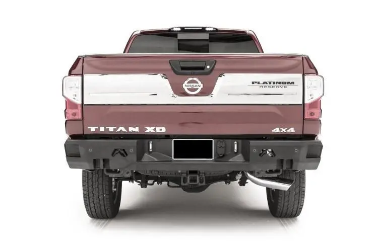 Fab Fours Nt16-W3751-1 Nissan Titan Xd 2016-2024 Premium Rear Bumper With Sensor 1