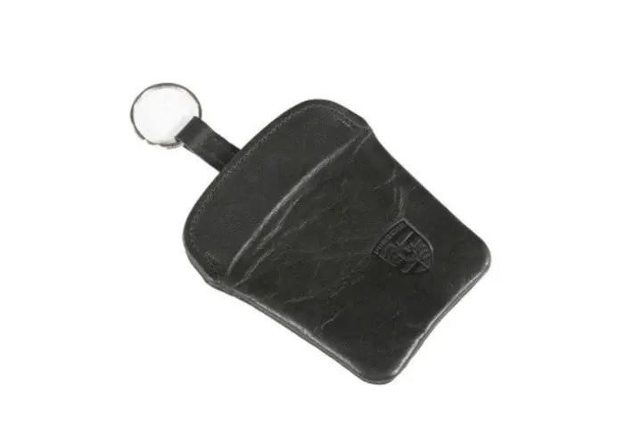 Pcg 044 100 01 1Aj -  Porsche Classic Leather Key Pouch - Black Leather 1