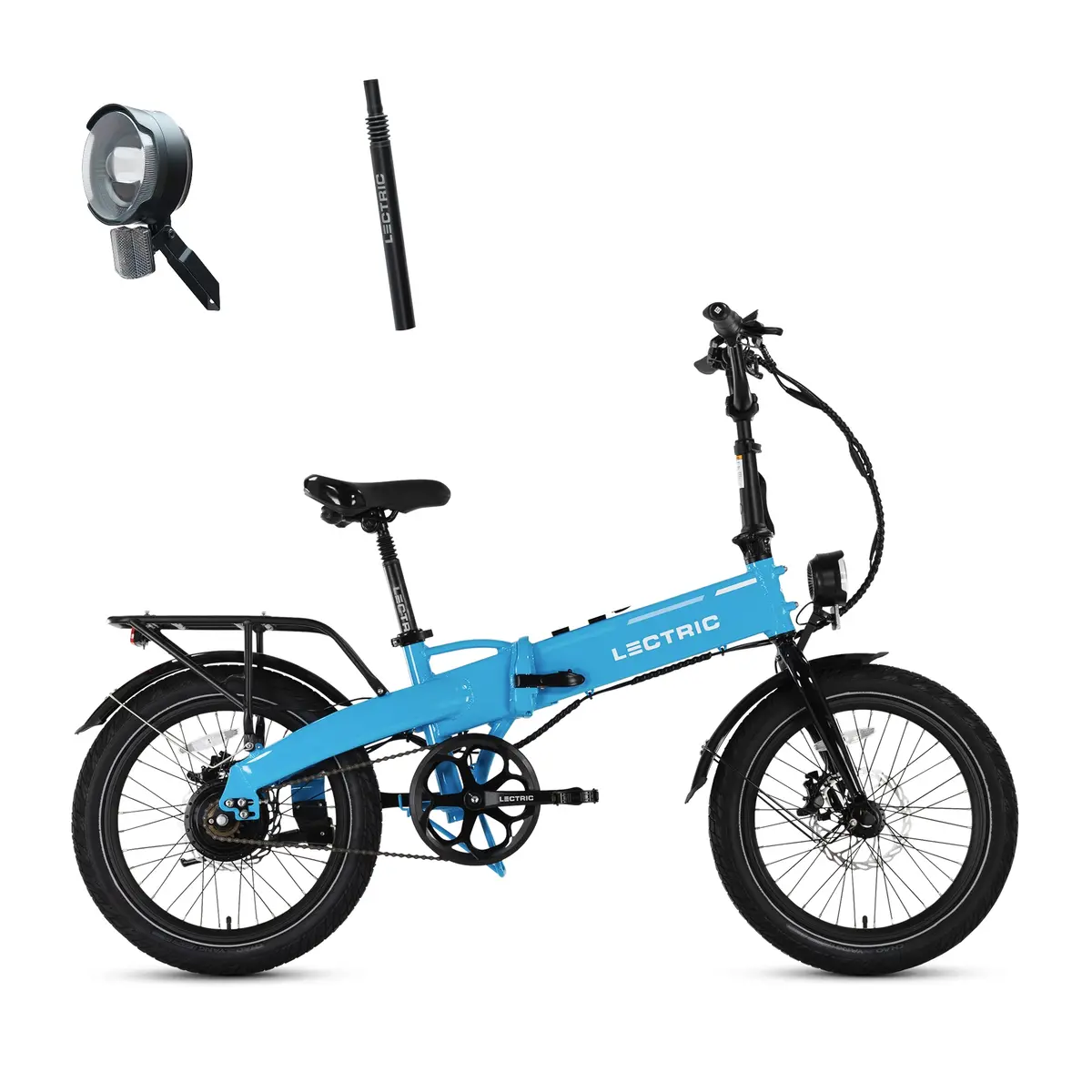 Xp Lite2 Lectric Blue Long-Range + Free Elite Headlight & Suspension Seat Post ($268 Value) [Ca] 1