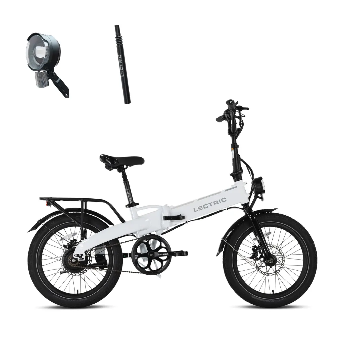 Xp Lite2 Arctic White Long-Range + Free Elite Headlight & Suspension Seat Post ($268 Value) [Ca] 1