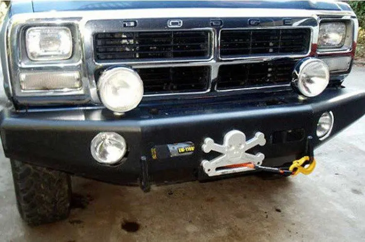Trailready 10100B Gmc Sierra 1500 1981-1988 Extreme Duty Front Bumper Winch Ready Base 1