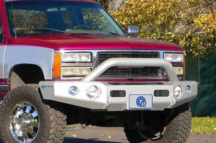 Trailready 10200P Chevy Tahoe And Suburban 1992-1999 Extreme Duty Front Bumper Winch Ready With Pre-Runner Guard 1