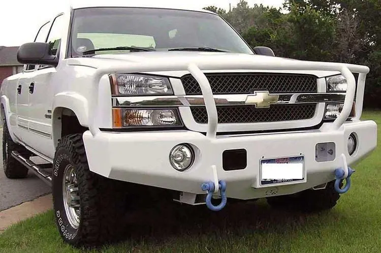 Trailready 10400G Chevy Silverado 2500/3500 2003-2007.5 Extreme Duty Front Bumper Winch Ready With Full Guard 1