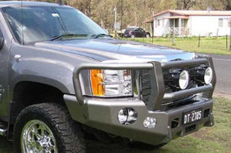Trailready 10702G Chevy Silverado 1500 2007.5-2013 Extreme Duty Front Bumper Winch Ready With Full Guard 1