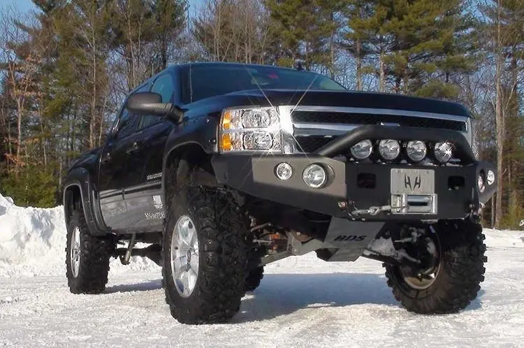 Trailready 10720P Chevy Silverado 2500/3500 2015-2019 Extreme Duty Front Bumper Winch Ready With Pre-Runner Guard 1