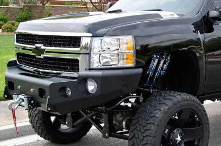 Trailready 10875B Gmc Sierra 2500/3500 2015-2018 Extreme Duty Front Bumper Winch Ready Base 1