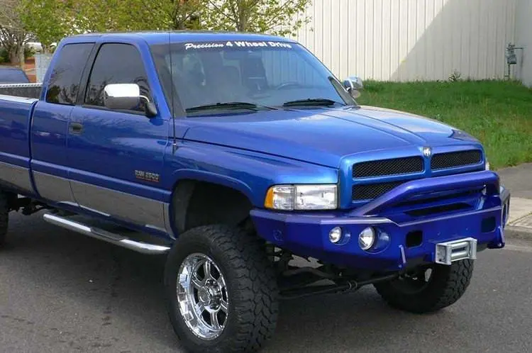 Trailready 11300P Dodge Ram 1500 1994-2001 Extreme Duty Front Bumper Winch Ready With Pre-Runner Guard 2