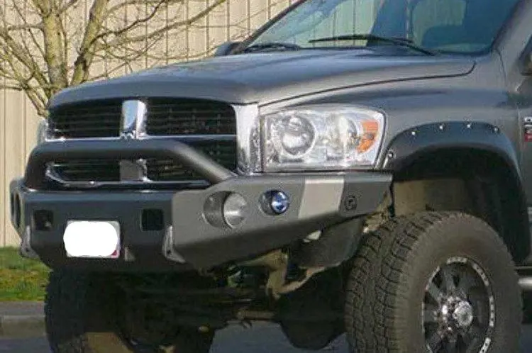 Trailready 11601P Dodge Ram 1500 2006-2008 Extreme Duty Front Bumper Winch Ready With Pre-Runner Guard 1