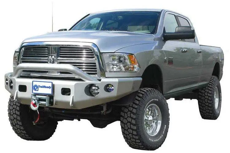 Trailready 11650P Dodge Ram 2500/3500 2010-2018 Extreme Duty Front Bumper Winch Ready With Pre-Runner Guard 1