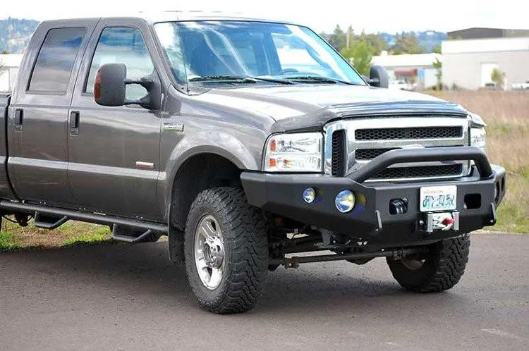 Trailready 12303P Ford F250/F350 Superduty 2005-2007 Extreme Duty Front Bumper Winch Ready With Pre-Runner Guard 2