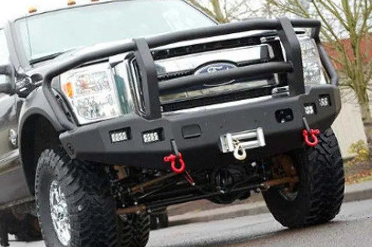 Trailready 12304G Ford F250/F350 Superduty 2008-2010 Extreme Duty Front Bumper Winch Ready With Full Guard 1