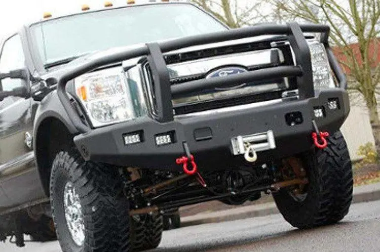 Trailready 12311G Ford F450/F550 Superduty 2008-2010 Extreme Duty Front Bumper Winch Ready With Full Guard 1