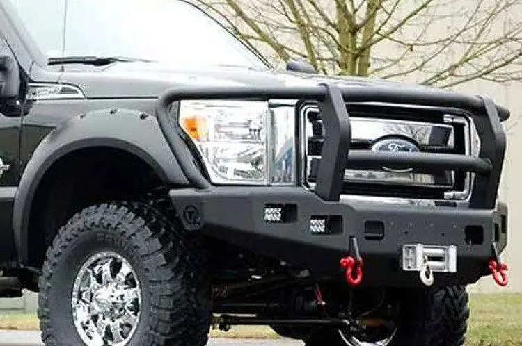 Trailready 12322G Ford F450/F550 Superduty 2011-2016 Extreme Duty Front Bumper Winch Ready With Full Guard 1