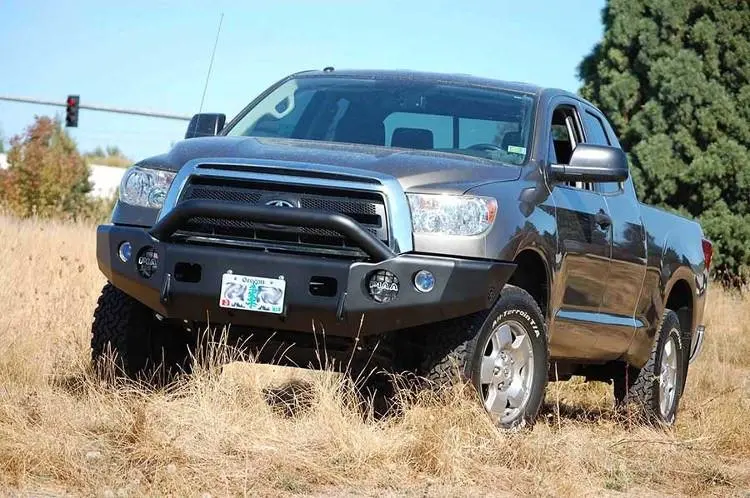 Trailready 13410P Toyota Tundra 2007-2013 Extreme Duty Front Bumper Winch Ready With Pre-Runner Guard 1