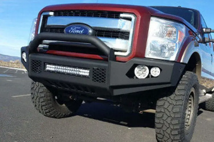 Trailready 31011 Ford F250/F350 Superduty 2011-2016 Light Line Front Bumper With Pre-Runner Guard 1