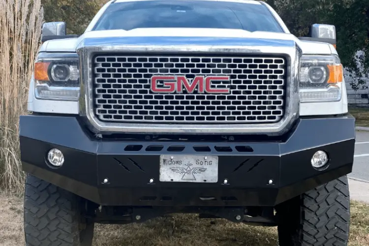 Thunder Struck Smooth Premium Gmc Sierra 2500Hd/3500Hd 2015-2019 Front Bumper Ghd15-Fbsmpa Compatible With Front Park Assist Sensor 1