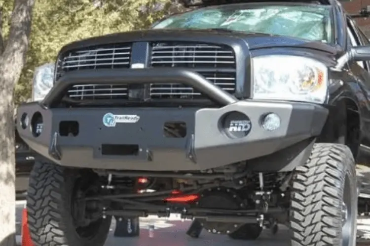 Trailready 11600P Dodge Ram 1500 2006-2008 Extreme Duty Front Bumper Winch Ready With Pre-Runner Guard 1