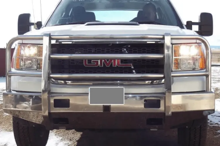 Truck Defender Aluminum Front Bumper Gmc Sierra 1500 2007-2013 Standard Polished 1G-0713 1
